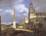 Francois-Marius Granet The Church of Trinita dei Monti in Rome (mk05) oil painting